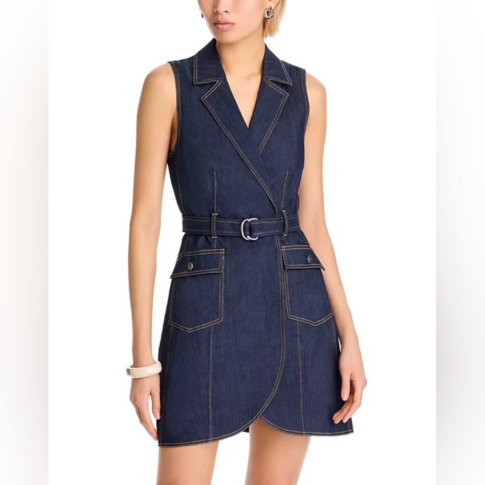 Cinq à Sept NWT Sleeveless Jenessa Denim Dress Size 2